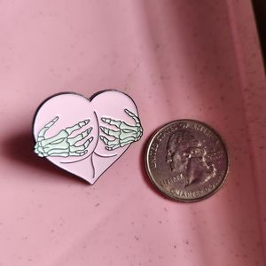 Skeleton Hands on Butt Pin.
